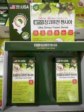 Viên uống bổ não Ultra Ginkgo Fusion Zensia 120 viên - Tăng cường trí nhớ và sự tập trung hiệu quả từ chiết xuất tự nhiên