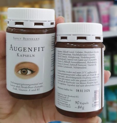 Viên uống hỗ trợ bổ mắt Augenfit Kapseln 90 viên của Đức