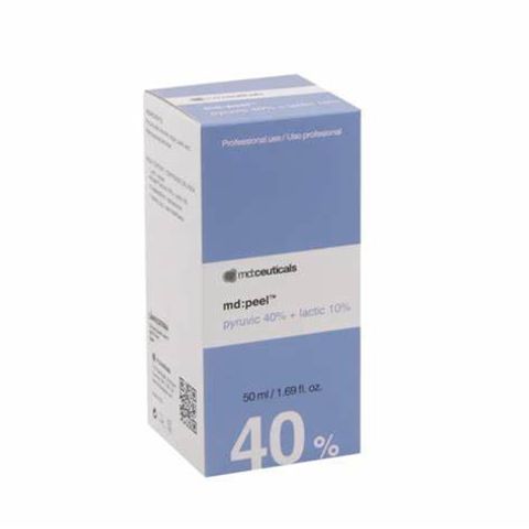 Dung dịch thay da sinh học MD:PEEL Pyruvic 40% và Lactic 10% - Tẩy tế bào chết, trị mụn, ngừa lão hóa da, cải thiện có kết cấu da