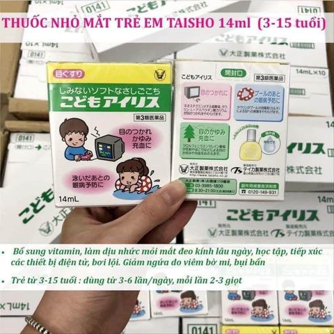Nhỏ Mắt Taisho 14ml Nhật Bản - Giúp Giảm Mỏi Mắt, Kích Ứng Cho Bé Thích Xem Tivi, Chơi Điện Tử