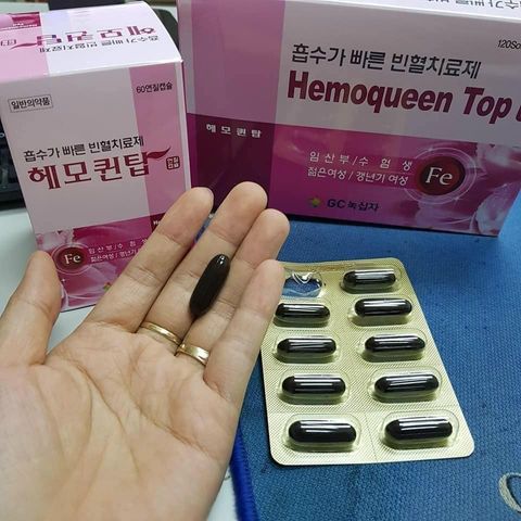 Viên Uống Bổ Sung Sắt Hemoqueen GC Biopharma Xuất Xứ Hàn Quốc 120 Viên - Giải Pháp Hỗ Trợ Thiếu Máu, Tăng Cường Sức Khỏe