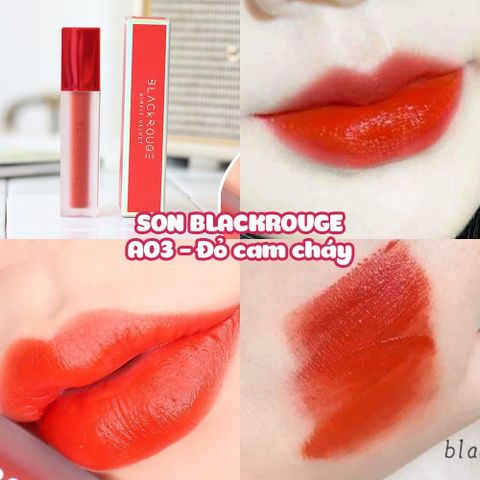 Son Kem Lì Lâu Trôi Black Rouge Velvet Airfit - Màu Đỏ Cam, Đỏ Đất, Nền Hồng Gạch - Sắc Môi Hoàn Hảo Cho Các Cô Nàng Đam Mê Trang Điểm