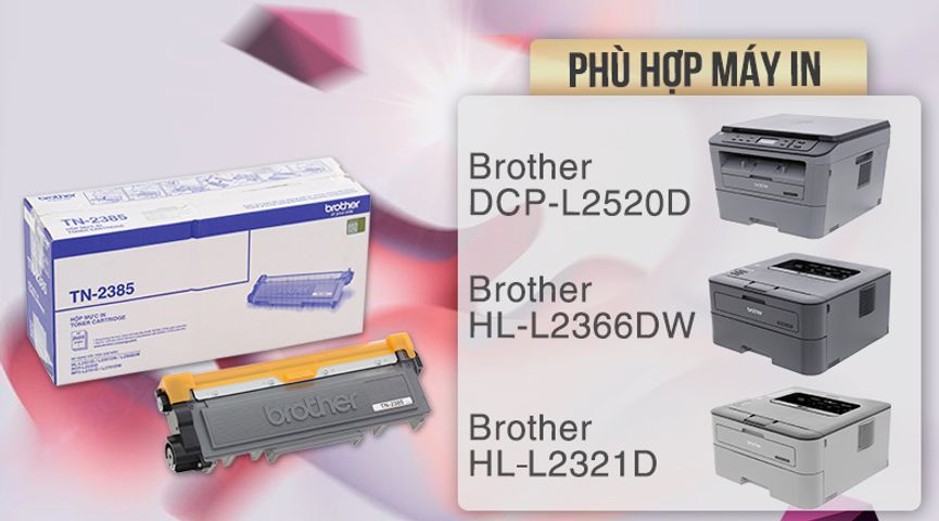 Hộp mực brother 2385 dành cho máy in brother 2321,2366,2520,2701