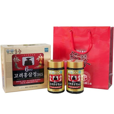 Cao Hồng Sâm 365 Hàn Quốc - Tăng Cường Sức Khỏe & Đề Kháng - Hộp 4 Lọ x240g - Sản Phẩm Từ Nhân Sâm 6 Năm Tuổi