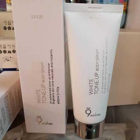 Serum Dưỡng Thể Trắng Da 9Wishes White Tone-Up Body Serum SPF21 150ml - Chống Nắng, Cấp Ẩm, Ngăn Ngừa Nếp Nhăn