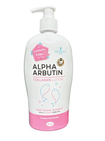 Sữa Dưỡng Thể Trắng Da Alpha Arbutin Collagen Lotion 3 Plus 500ml - Tăng Cường Độ Sáng Da, Chống Nắng Hiệu Quả