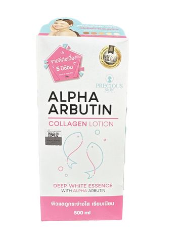 Sữa Dưỡng Thể Trắng Da Alpha Arbutin Collagen Lotion 3 Plus 500ml - Tăng Cường Độ Sáng Da, Chống Nắng Hiệu Quả