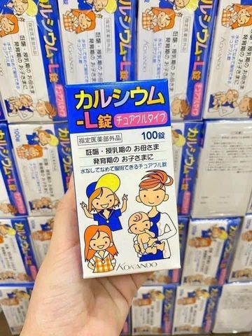 Kẹo canxi sữa chua Kokando 100 viên - Bổ sung canxi cho trẻ từ 7 tuổi - Hỗ trợ phát triển chiều cao và sức khỏe cho trẻ em Nhật Bản