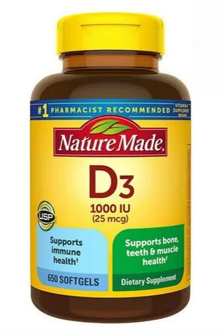 [Chính Hãng] Viên bổsung Vitamin D3 Nature Made 1000IU 650viên, Mỹ
