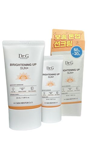 Set Kem Chống Nắng Dưỡng Sáng Da Dr.G Brightening Up Sun+ SPF50+ PA+++ (50ml + 20ml) - Chống UVA, UVB, Bảo vệ Da Tối Ưu