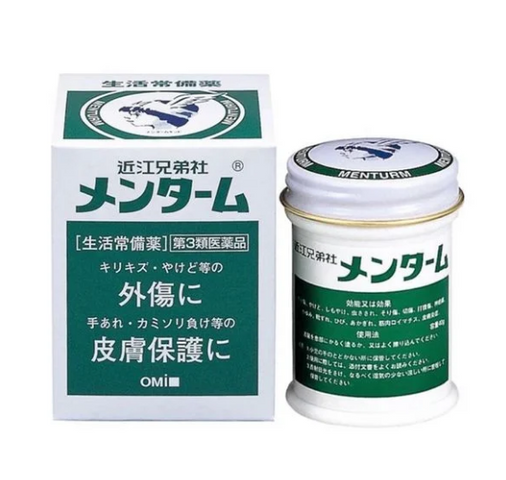 Dầu Cù Là Nhật Bản Omi Menturm 85g - Giảm Đau, Ngứa, Cảm Lạnh, Ho, Đau Nhức Cơ Thể, Sản Phẩm Gia Đình Hữu Ích