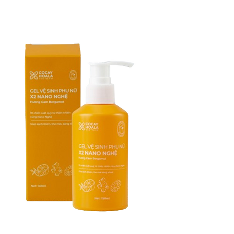 Dung Dịch Vệ Sinh Phụ Nữ Hồng Mịn Se Khít Gel X2 Nano Nghệ Cocayhoala 150ml - Khử Mùi 24h, Cân Bằng pH, Chiết Xuất Từ Thiên Nhiên