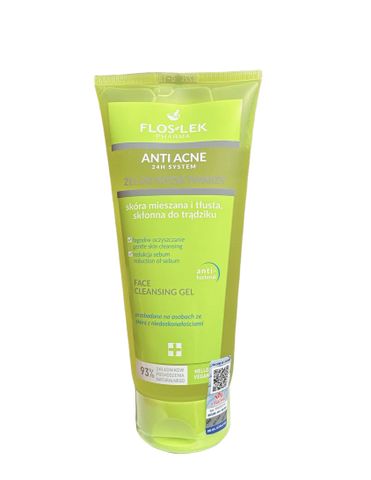 Gel Rửa Mặt Floslek Pharma Diệt Khuẩn Ngừa Mụn 200ml - Sạch Khuẩn, Làm Dịu Da Dầu, Chống Mụn Hàng Ngày