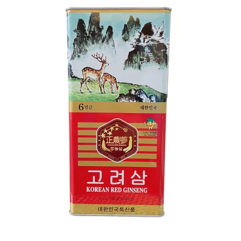 [Hàn Quốc] Hồng sâm củ khô 6 năm tuổi hộp thiếc Insam 300g loại 10 củ
