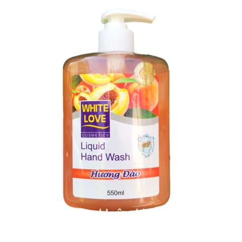 Nước Rửa Tay White Love Hương Dưa Gang 550ml - Giữ Ẩm, Kháng Khuẩn, Dưỡng Da Tay Mềm Mại, Sản Phẩm Việt Nam