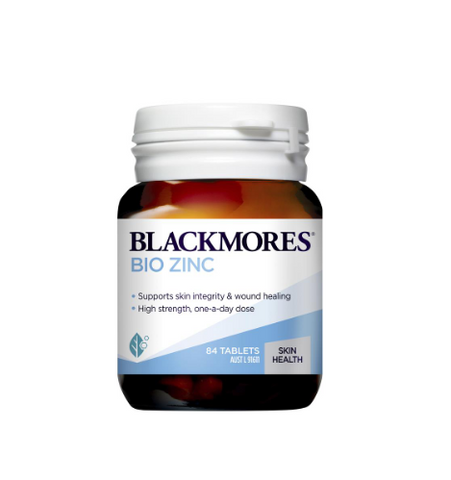 Viên uống bổ sung kẽm Blackmores Bio Zinc 84 viên - Hỗ trợ sức khỏe da và sinh lý nam giới từ Úc