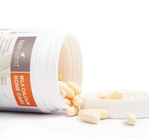 Viên uống Canxi Bioisland Milk Calcium Bone Care 150 viên - Hỗ trợ duy trì xương và răng khỏe mạnh từ nguồn sữa bò