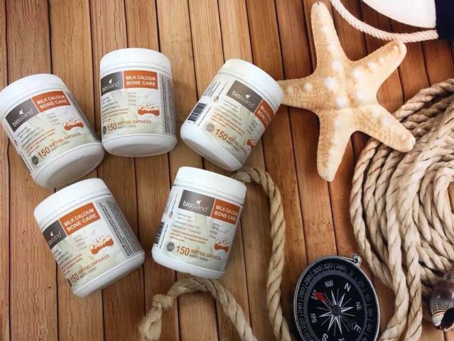 Viên uống Canxi Bioisland Milk Calcium Bone Care 150 viên - Hỗ trợ duy trì xương và răng khỏe mạnh từ nguồn sữa bò