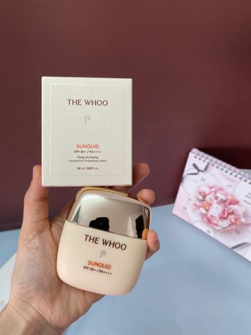 Set Kem Chống Nắng Whoo Gong Jin Hyang Sunquid UV Protective Lotion (SPF 50+/PA++++) - 50ml + 4 x 13ml, Chống Oxy Hóa, Dưỡng Ẩm Da