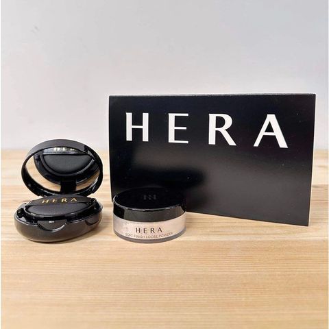 Bộ Phấn Nước Hera 5g và Phấn Phủ Hera 6g - Phấn Trang Điểm Dưỡng Ẩm, Kiềm Dầu, Chống Nắng SPF34/PA++ Cho Làn Da Hoàn Hảo