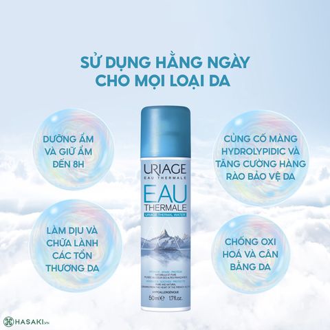 Xịt Khoáng Uriage Eau Thermal Water 150ml - Dưỡng Ẩm, Cân Bằng Da Nhạy Cảm, Pháp - Sản Phẩm Chăm Sóc Da Hàng Ngày