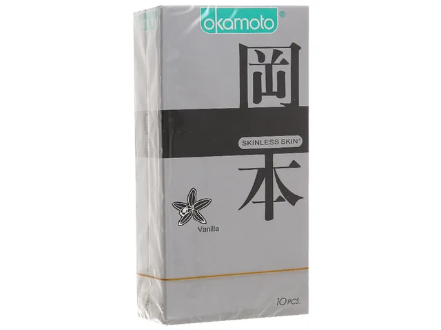 Bao Cao Su Okamoto Skinless Hương Vanilla - Hộp 10 cái