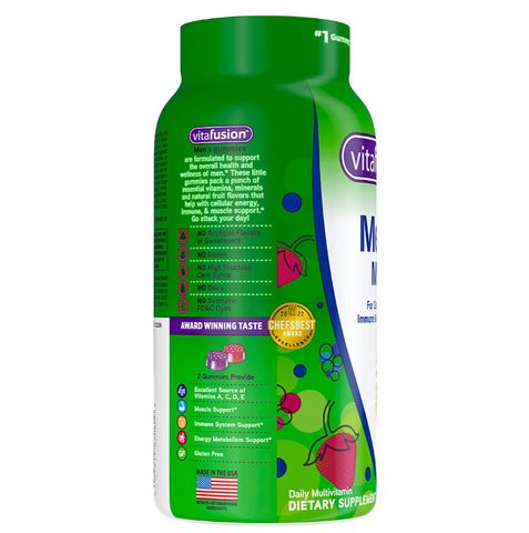 Kẹo vitamin dành cho nam Vitafusion Men's Multivitamin 220 viên