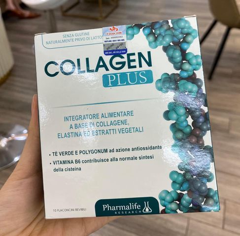 Collagen Plus Pharmalife Dạng Thủy Phân - Nước Uống Chống Lão Hóa Da, Cung Cấp Độ Ẩm, Trẻ Hóa Da (10 Ống x 25ml)