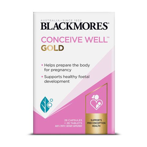 Viên uống tăng khả năng thụ thai Blackmores Conceive Well Gold 56 viên - Hỗ trợ sức khỏe sinh sản cho phụ nữ trước khi mang thai