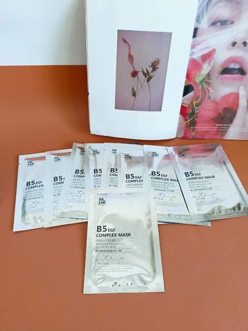 Combo 10 Mặt Nạ Cấp Ẩm Phục Hồi Da Kr.Lab+ B5 EGF Complex Mask - Dưỡng Ẩm, Làm Sáng Da, Ngừa Lão Hóa Hàn Quốc