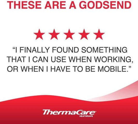 Miếng dán nóng giảm đau bụng kinh ThermaCare HeatWraps 3 miếng
