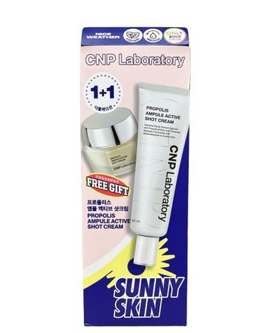 Set Kem Dưỡng Phục Hồi Da CNP Laboratory Propolis Ampule Active Shot Cream 50ml - Giúp Cấp Ẩm và Tái Tạo Da Khỏe Mạnh