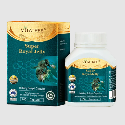 Sữa ong chúa Vitatree Super Royal Jelly 1600mg - 100 viên Úc