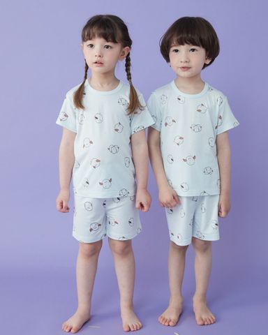 Bộ pijama cộc cho bé Snowbird nhập khẩu Olomimi - Hàn Quốc
