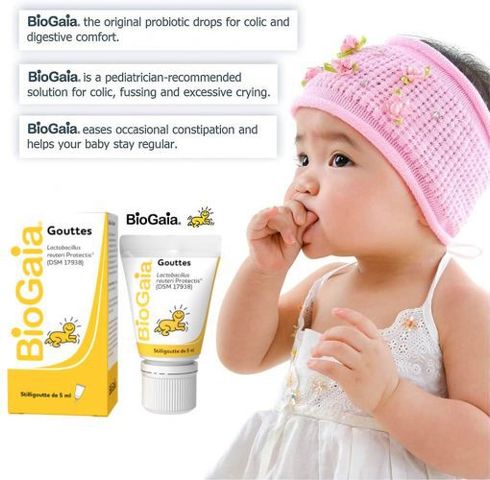 Men vi sinh cho bé BioGaia Gouttes Lactobacillus 5ml Pháp