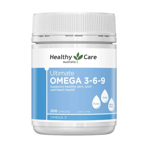 Viên uống dầu cá Omega Healthy Care Ultimate Omega 3-6-9 200 viên Úc