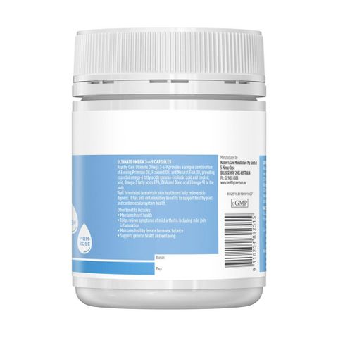 Viên uống dầu cá Omega Healthy Care Ultimate Omega 3-6-9 200 viên Úc
