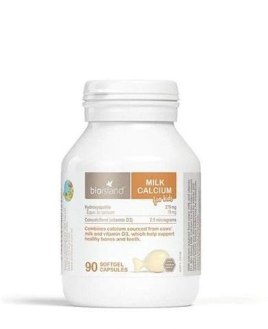 Bổ sung Canxi Bio Island Úc - 90 viên cho trẻ từ 7 tháng - Hỗ trợ phát triển xương khỏe mạnh và tăng cường miễn dịch