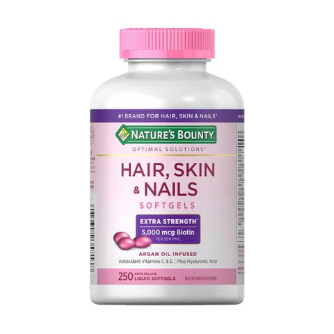 Viên Uống Làm Đẹp Da Tóc Móng Nature's Bounty Hair Skin & Nails 250 Viên - Tăng Cường Vitamin Chăm Sóc Sắc Đẹp Từ Bên Trong