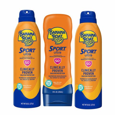 Set Kem Chống Nắng Banana Boat Sport Ultra SPF 50+ - Bộ 2 Xịt và 1 Dưỡng, Bảo Vệ Toàn Diện Cho Da, Chống Nước Lên Đến 80 Phút
