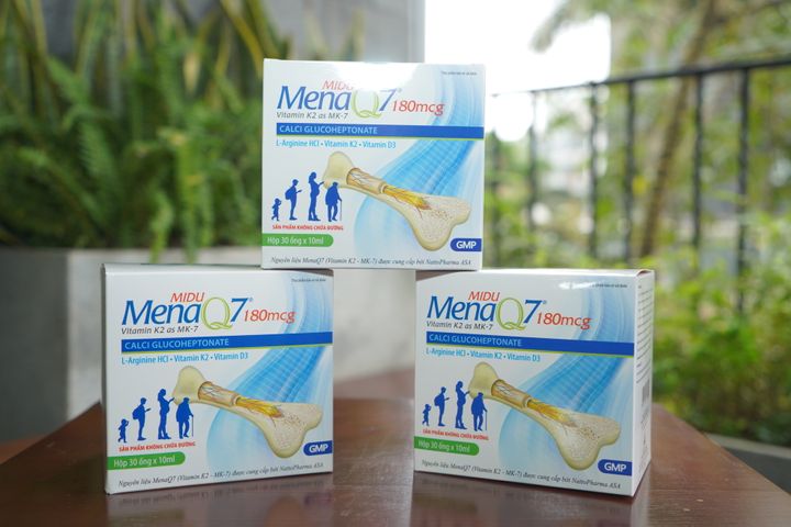 Midu MenaQ7 180mcg - Bổ Sung Canxi, Vitamin D3 & K2 Cho Trẻ Em Phát Triển Chiều Cao, Giúp Xương Chắc Khỏe