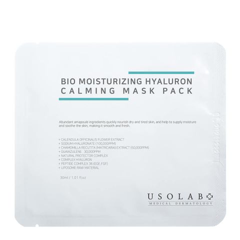 Mặt Nạ Cấp Nước Usolab Bio Moisturizing Hydrating Hyaluron - Giải Pháp Dưỡng Ẩm Tối Ưu Cho Da Khô, Lão Hóa, 10 Miếng