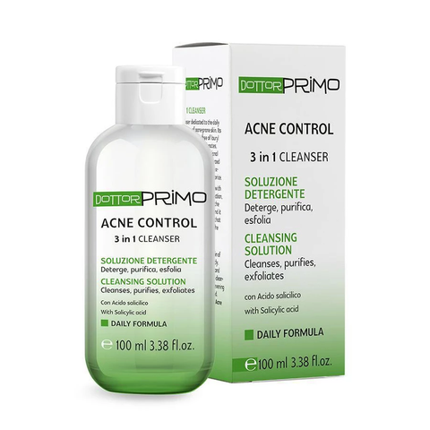 DottorPrimo Acne Control 3in1 Cleanser - Gel rửa mặt giảm mụn (100ml)