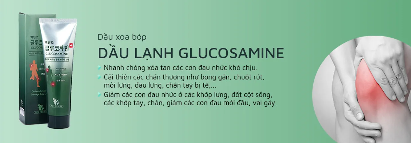 Dầu lạnh xoa bóp Hàn Quốc Glucosamine 150ml 111277