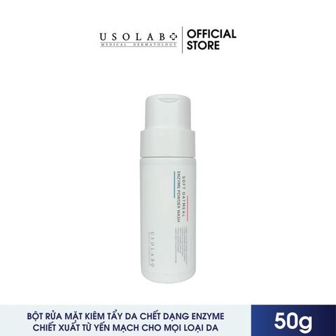 Tẩy Da Chết Usolab 2in1 Bột Enzyme Yến Mạch 50g - Sữa Rửa Mặt Cấp Ẩm, Sạch Da, An Toàn Cho Da Nhạy Cảm