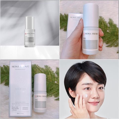 Kem Dưỡng Trắng Da Mona Frema White-Equation 30ml - Serum Làm Sáng Da, Ngăn Ngừa Thâm Sạm, Phù Hợp Với Da Nhạy Cảm