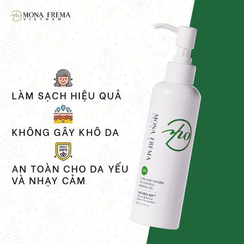 Gel Tẩy Trang Da Dầu Mona Frema Naturex Oil-Control 200ml - Làm Sạch Sâu, Kiểm Soát Dầu và Dịu Da