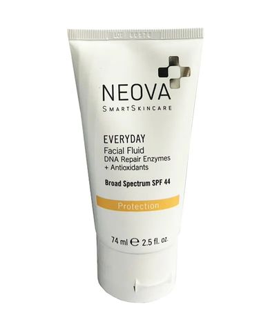 Kem Chống Nắng Neova DNA Damage Control Everyday Facial Fluid SPF 44 - Bảo vệ Da Toàn Diện, Dưỡng Ẩm, Chống Oxy Hóa, 74ml