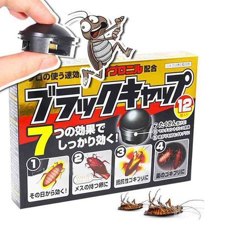 Viên diệt gián không mùi Nhật Bản - Hộp 12 viên hiệu quả cao, an toàn cho gia đình, tiêu diệt tận gốc gián và trứng ấu trùng