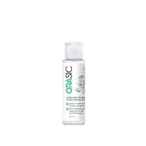 Dung dịch vệ sinh phụ nữ ORASIC 30ml Sắc Ngọc Khang - Chiết xuất thiên nhiên, làm sạch dịu nhẹ và bảo vệ da, dễ dàng sử dụng mỗi ngày
